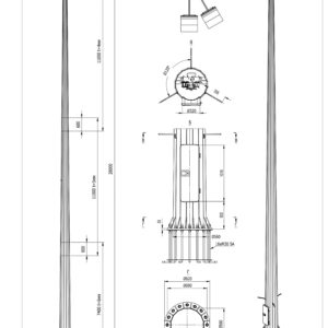 Освітлювальна щогла 28м 161-560 Т4