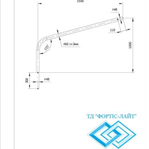 Кронштейн BKG 1-1.5-1 (st48, sv48)