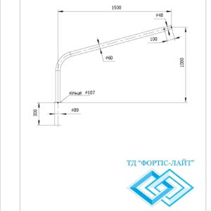 Кронштейн BKG 1-1.5-1 (st89, sv48)