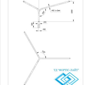 Кронштейн BKG 1-1.5-3 120 (st89, sv48)