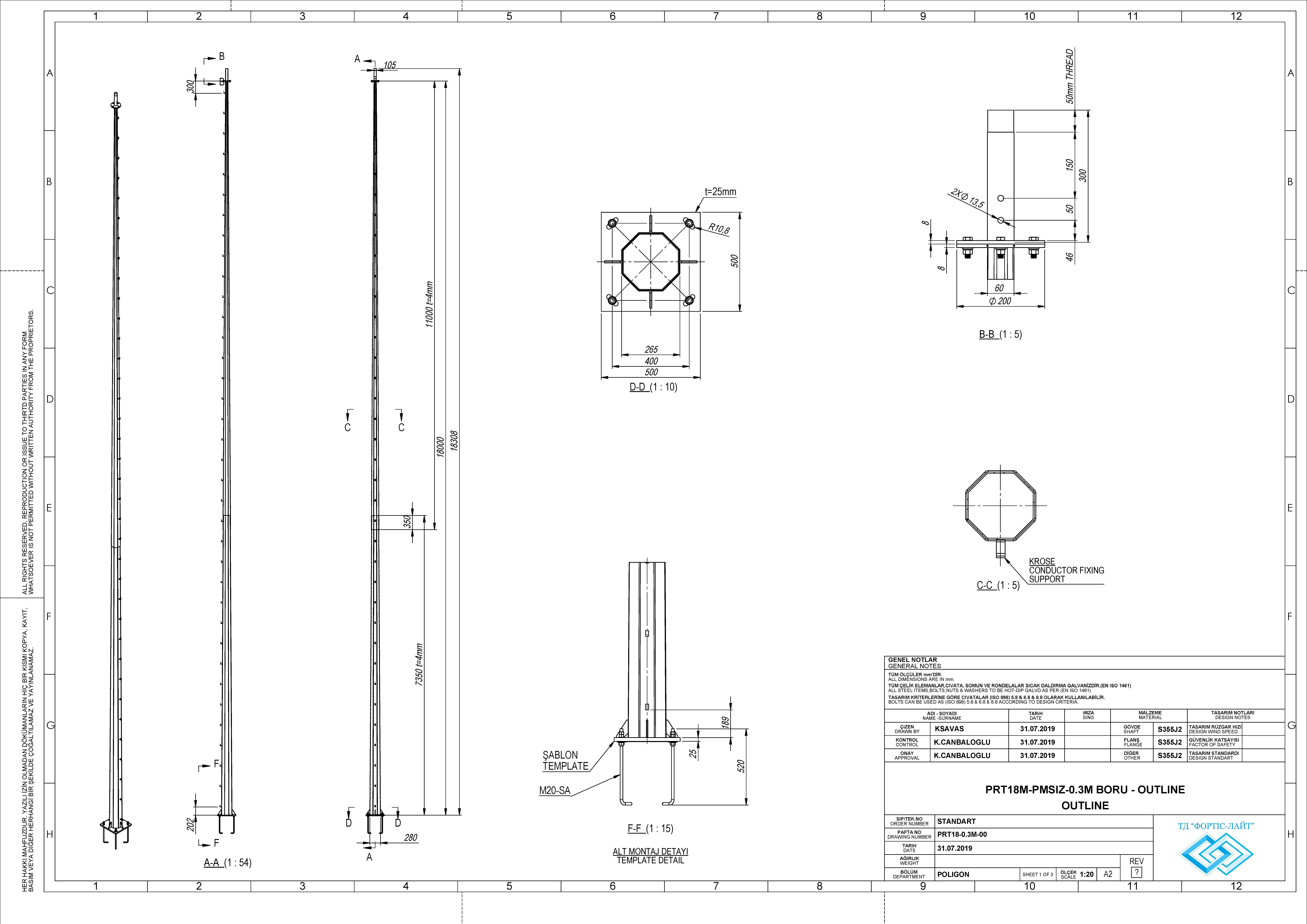 ЩОГЛА БЛИСКАВКОЗАХИСТУ 18AS MOL – F