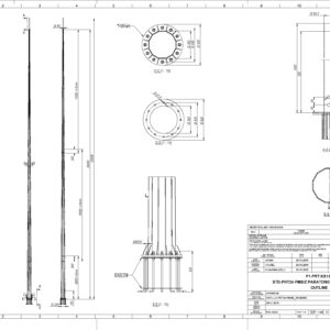 LIGHTNING PROTECTION MAST 24AS MOL – F