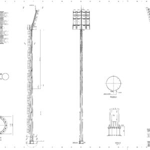 Щогла освітлення 18M 350-800 T4