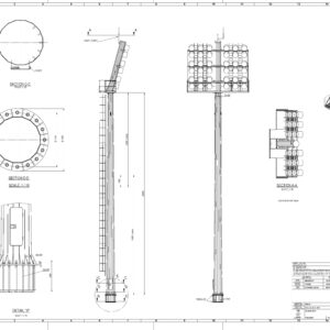 Щогла освітлення 22M 500-1050 T6-5